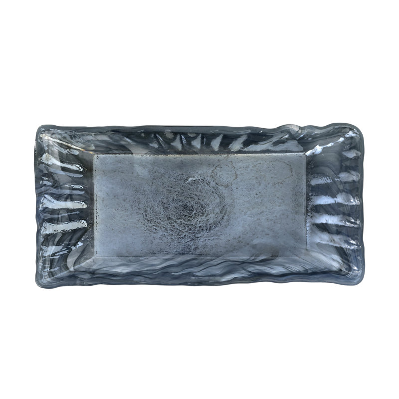 Onda Glass Decorative Tray