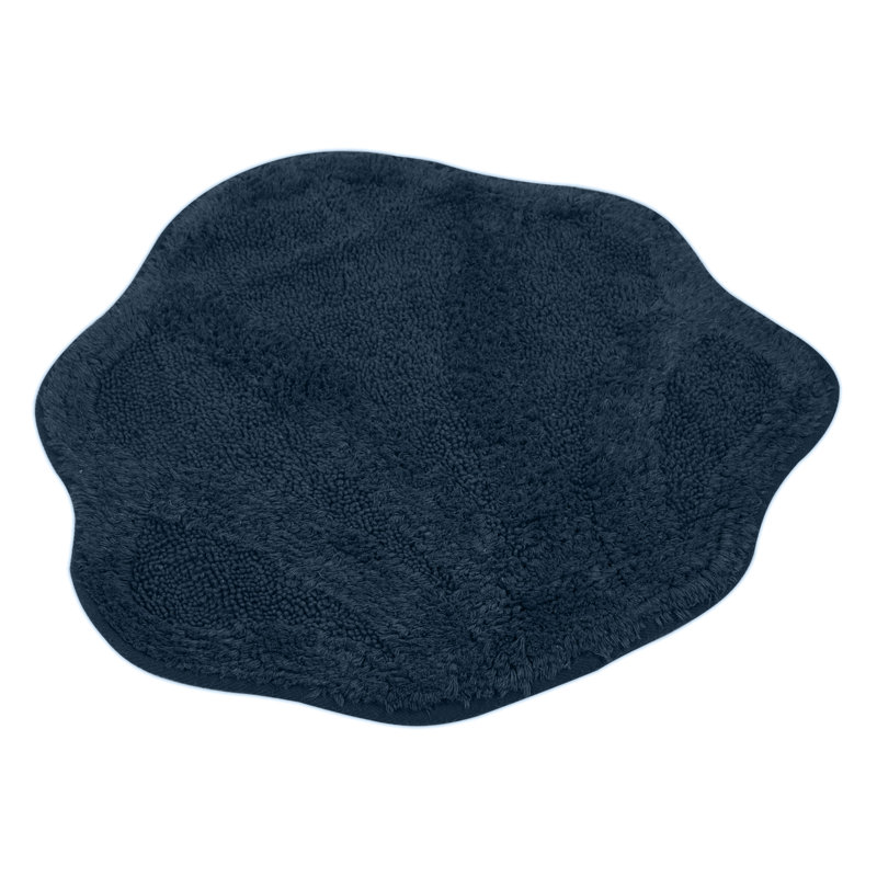 Atkin Cotton Non-Slip Non-Slip Bath Mat, Silver