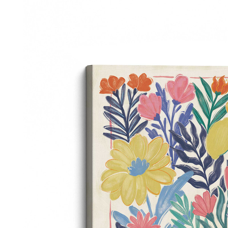 Tropical Floal Delight, grande impression sur toile, H 36 po x l 54 po