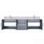 Ensemble de meuble-lavabo double 72 po x P 22 po avec plateau en marbre de Carrare et robinet-1807226448-1807226450