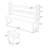 86.61" Burlywood Rectangular Solid Wood Office Sets