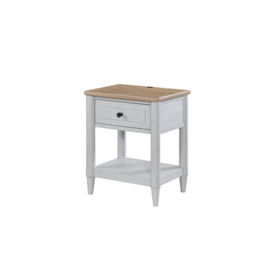 Petite table de chevet pour adolescent - ciment et sable