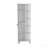 Corner Linen Cabinet, Five External Shelves, Single Door, Four Interior Shelves -White-1218342941