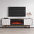 Calab 70.9" Modern TV Stand with Electric Fireplace, Matte Finish, Media Storage-2069557259