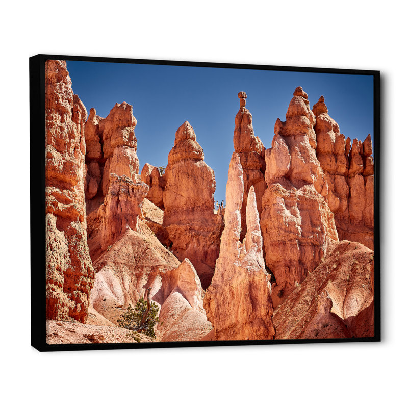 Bryce Canyon National Utak I sur impression sur toile, Cadre flottant noir, H 34 po x l 44 po x P 1,5 po