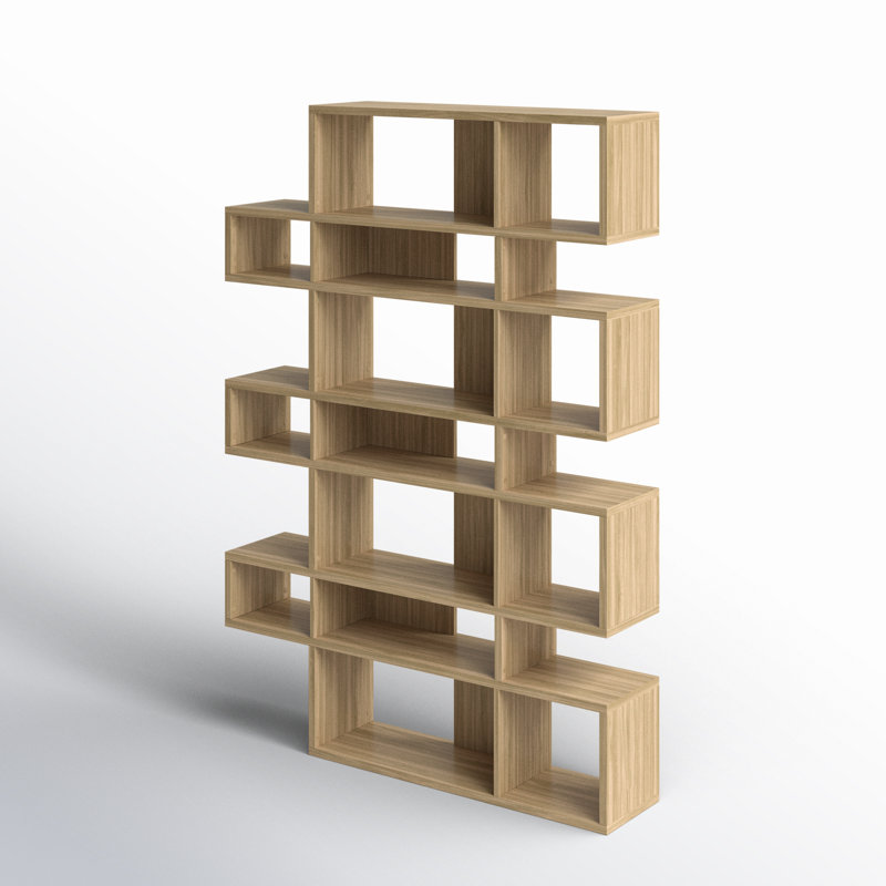 Geometric Bookcase, Oak