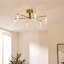 Clear Glass Semi Flush Mount
