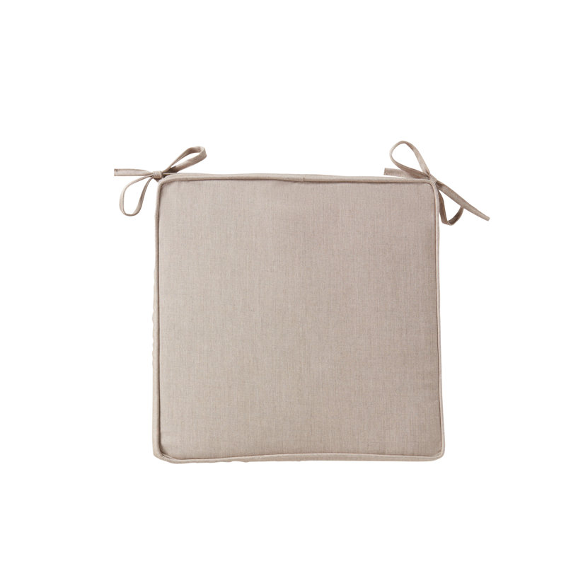 Sunbrella Casual Comfort 18" x 18" Chair Pad, Cast Ash
