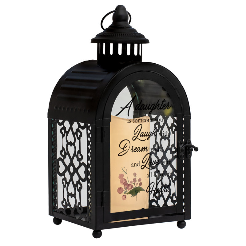 11'' H Tabletop Lantern with Candle Included