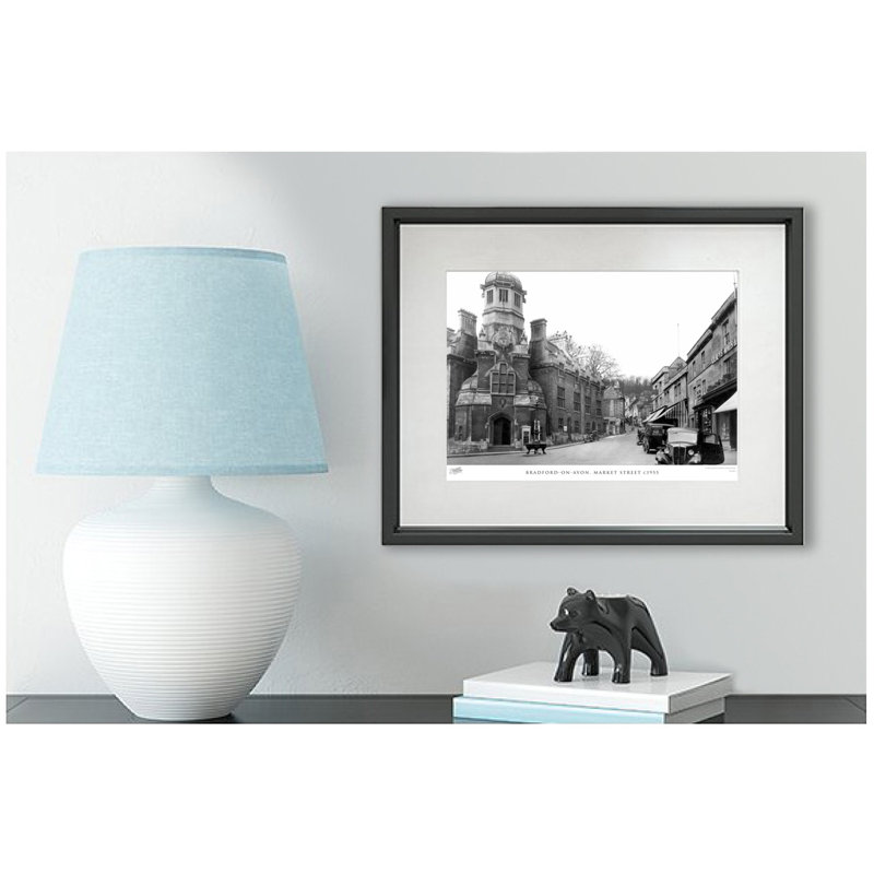 Bradford On Avon, Market Street C1955 - Single Picture Frame Print, 40cm H x 50cm W x 2.3cm D