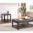 Grey Rectangular Nightstand