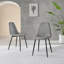 Round High Gloss & Chrome Dining Table With Storage Shelf & 4 Luxury Fabric Dining Chairs-73587430