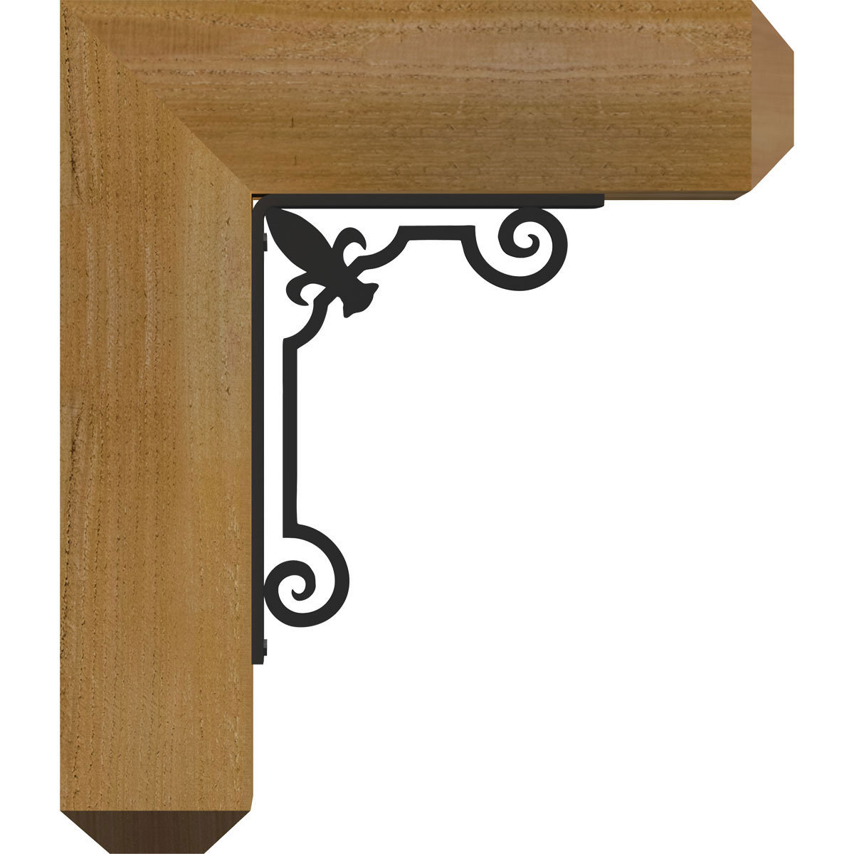 PCI Enterprises Fleur De Lis 8" Single Bracket Craftsman Ironcrest