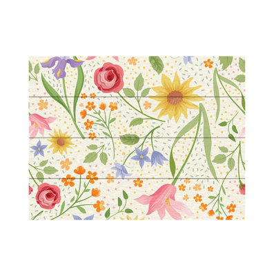 Fiona Stokes-Gilbert Flower Dance Wood Slat Art