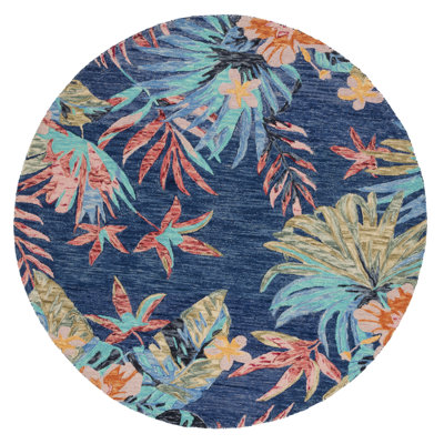 Toro Hand Tufted Wool Floral Rug
