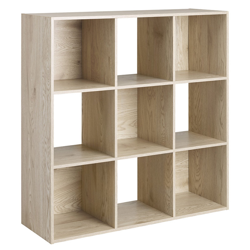 9-SECTION CUBE ORGANIZER-WHITE OAK, White Oak