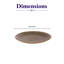Assiette en porcelaine de qualité supérieure | Assiette ronde sans rebord Vital Coupe | Va au micro-ondes et au lave-vaisselle