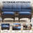 Gaetanino Wicker Outdoor Ottoman with Cushion-704381067-710947570