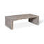 Waterfall Solid Wood Sled Coffee Table