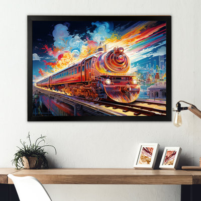 " Abstract Background Train "