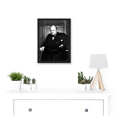 Winston Churchill Britain Prime Minister 1 Piece Single Picture Frame Wall Art