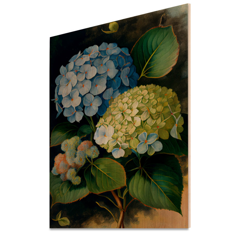Anastassios - Art mural en bois floral - Bois de pin naturel, L 12 po x H 20 po