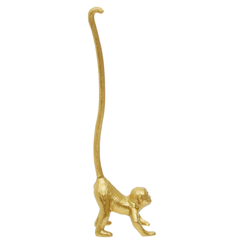 Seles Free Standing Toilet Paper Holder, Gold