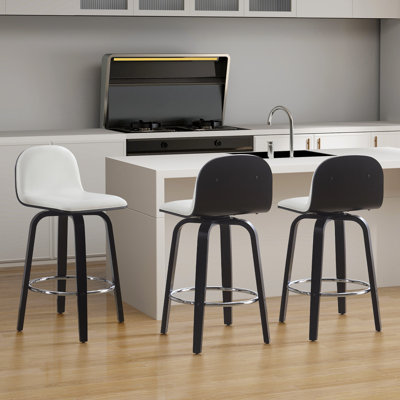 Swivel Upholstered Bar Stool