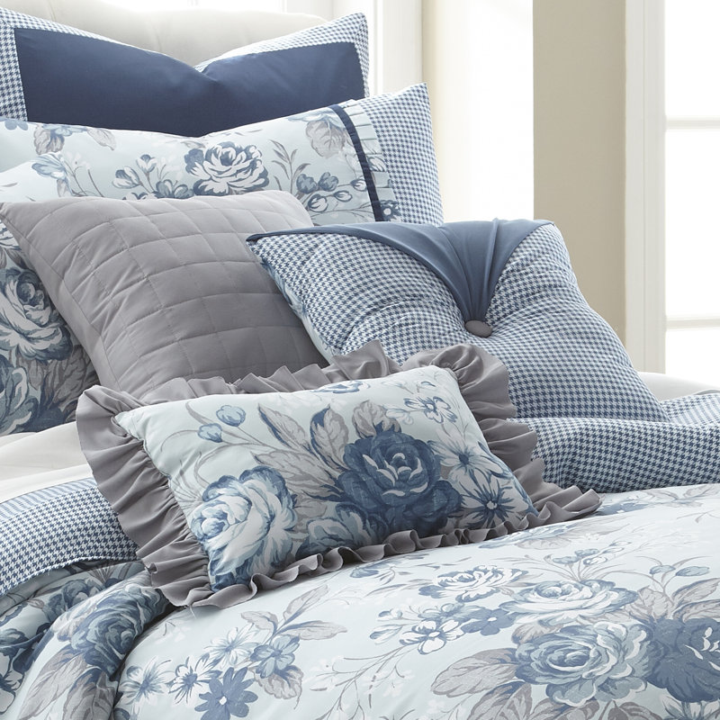 Modern Threads Farmhouse 8-Piece Floral Comforter Set, Queen Comforter + 7 Additional Pieces