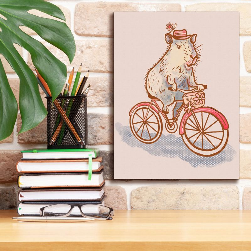 Toile épique Graffiti «Capybara 2» par Rachel Hallquist, 20 po x 24 po, H 16 po x l 12 po x P 0,75 po