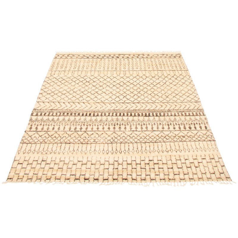 Tapis crème Mahnoor Pak Finest Marrakesh 7 pi 7 po x 10 pi 0 po