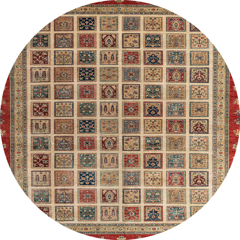 Tapis abstrait moderne 4192, Rond 3 pi