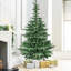 Arbre de Noël de 8 pi avec 500 lumières blanches chaudes, 1307 pointes Pe + réalistes, support en bois décoratif pour installation intérieure-1484626197