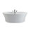 66" x 37" Freestanding Soaking Acrylic Bathtub