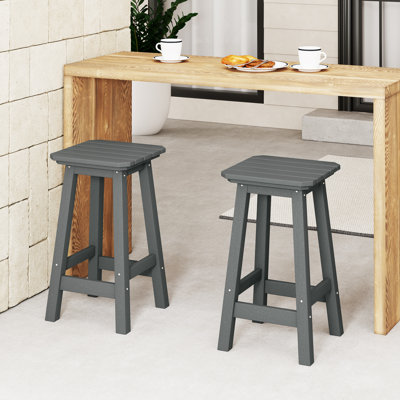24" Square Counter Stool (Set Of 2)
