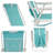 Adjustable Beach Lounge Chair - Ergonomic Design with Aluminum Frame & Oxford Fabric-1215405052