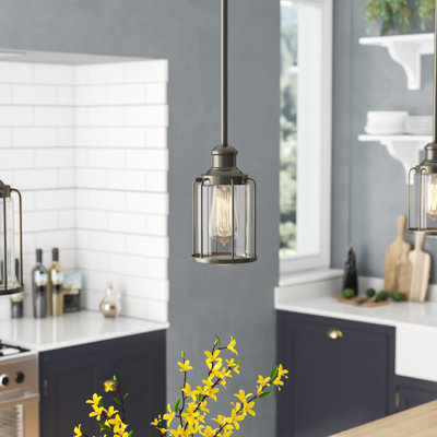 Luminaire suspendu cylindrique 1 lumière Vandewa