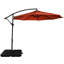 Poids pour base de parasol en porte-à-faux en plastique noir de 50 lb Lola, 4 pièces