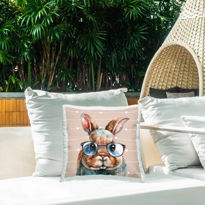 Coussin Buster Rabbit with Specs