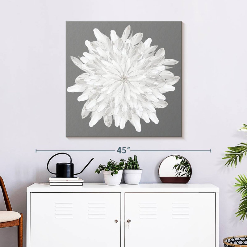 Plume blanche Kerner Florette, H 30 po x l 30 po