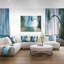 « tropical beach panorama », reproduction de photo sur toile tendue-16523264