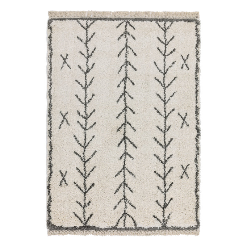 Pickerel Berber Style Cream Rug, Rectangle 160 x 230cm