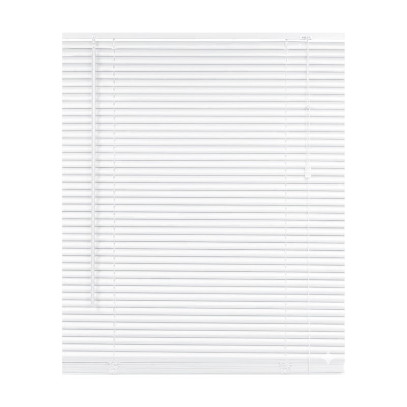 PVC Room Darkening Venetian Blind, White, 150 cm L x 240 cm W
