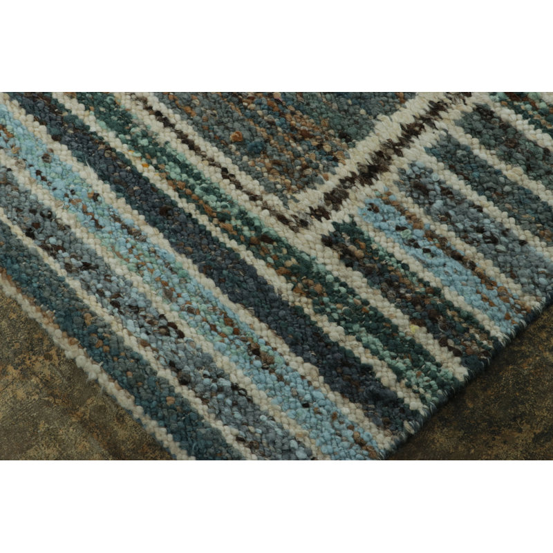 Scandinavian Hand Woven Wool Area Rug