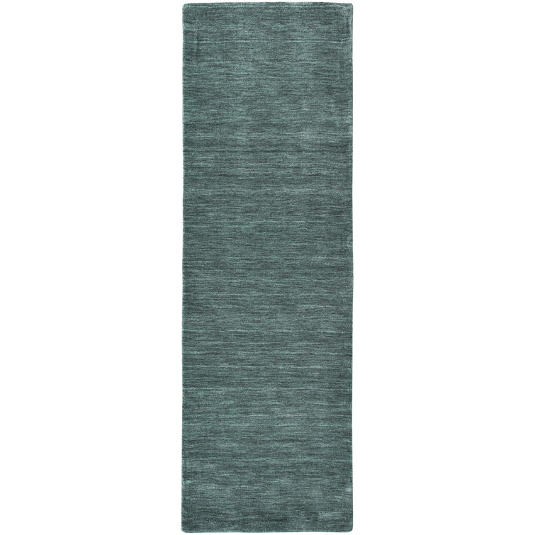 Chazy Handmade Tufted Wool Green Area Rug