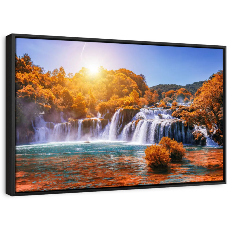 Impression sur toile Krka National Park Waterfall, H 13 po x l 19 po