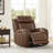 Top Grain Leather Dual-Motor Lay-flat Recliner with Power Headrest-116105050