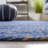 Jarielis Natural Fiber Hand Loomed Wool/Jute Rug in Blue/Natural-1754138719