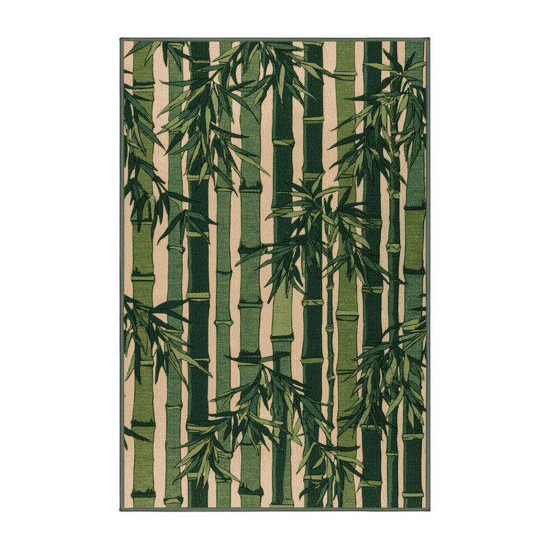  Tapis lavable hawaïen en bambou lavable, Rectangulaire 2 pi x 3 pi