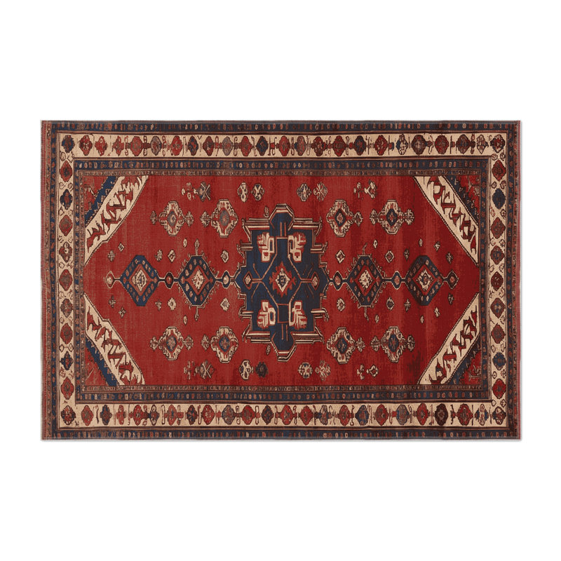Tapis turc intérieur et extérieur brun, Rond 5 pi